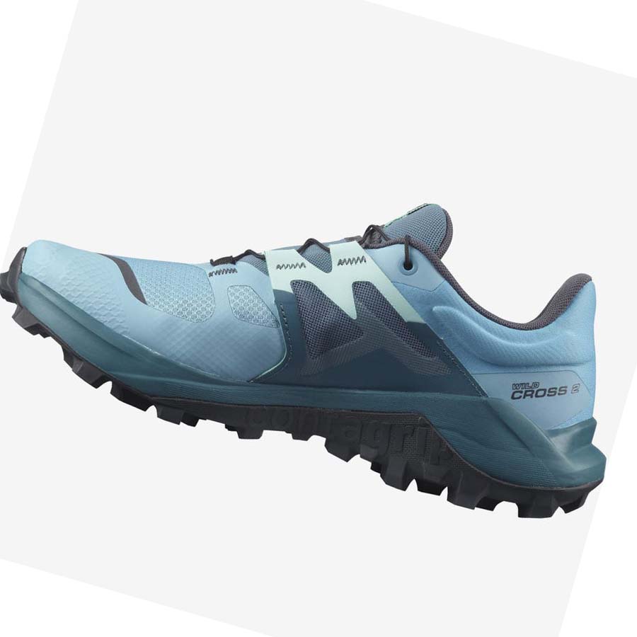 Salomon WILDCROSS 2 Kadın Patika Koşu Ayakkabısı Mavi | TR 2779XYU